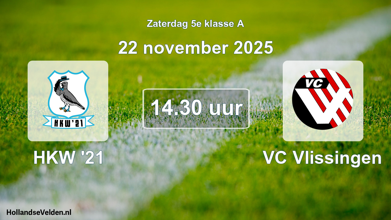 Scheduled Match: HKW '21 - VC Vlissingen (22 November 2025)