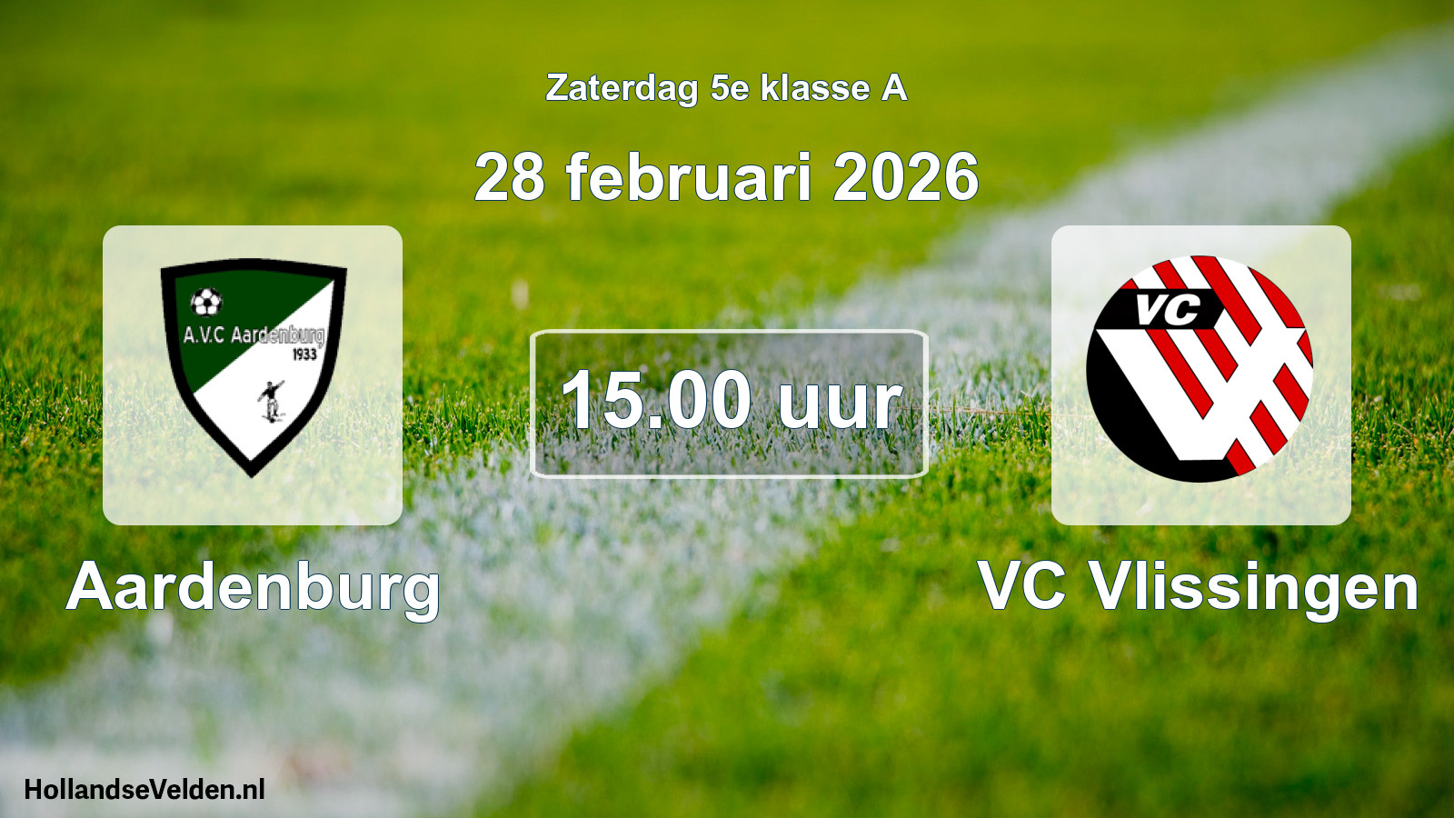 Geplande wedstrijd: Aardenburg - VC Vlissingen (28 februari 2026)