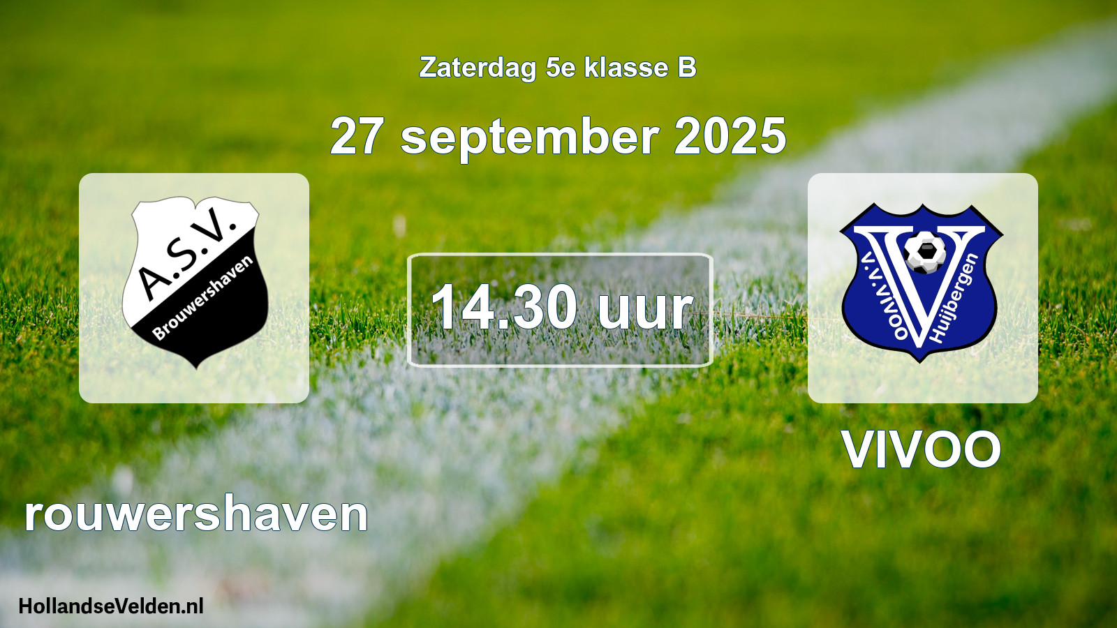 Scheduled Match: Brouwershaven - VIVOO (27 September 2025)
