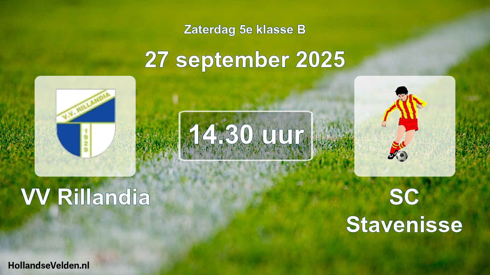 Scheduled Match: VV Rillandia - SC Stavenisse (27 September 2025)