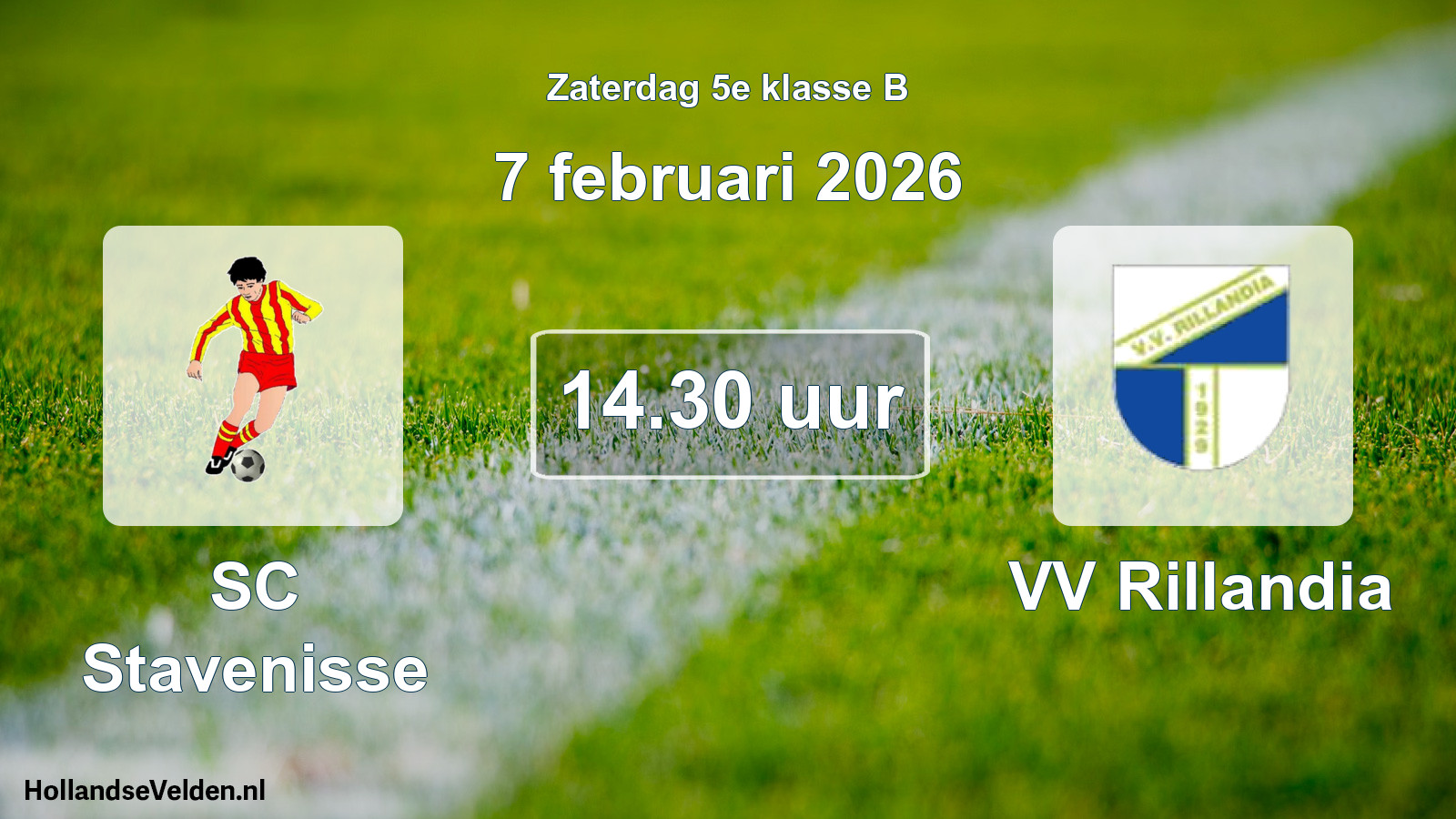 Scheduled Match: SC Stavenisse - VV Rillandia (7 February 2026)