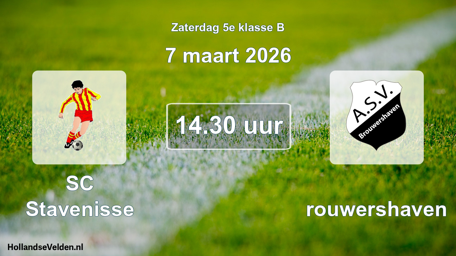 Scheduled Match: SC Stavenisse - Brouwershaven (7 March 2026)
