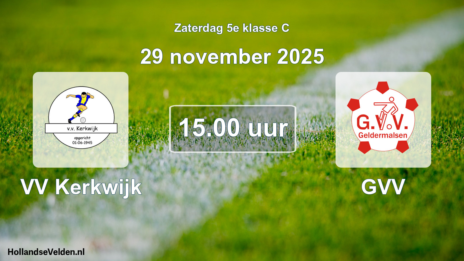 Scheduled Match: VV Kerkwijk - GVV (29 November 2025)