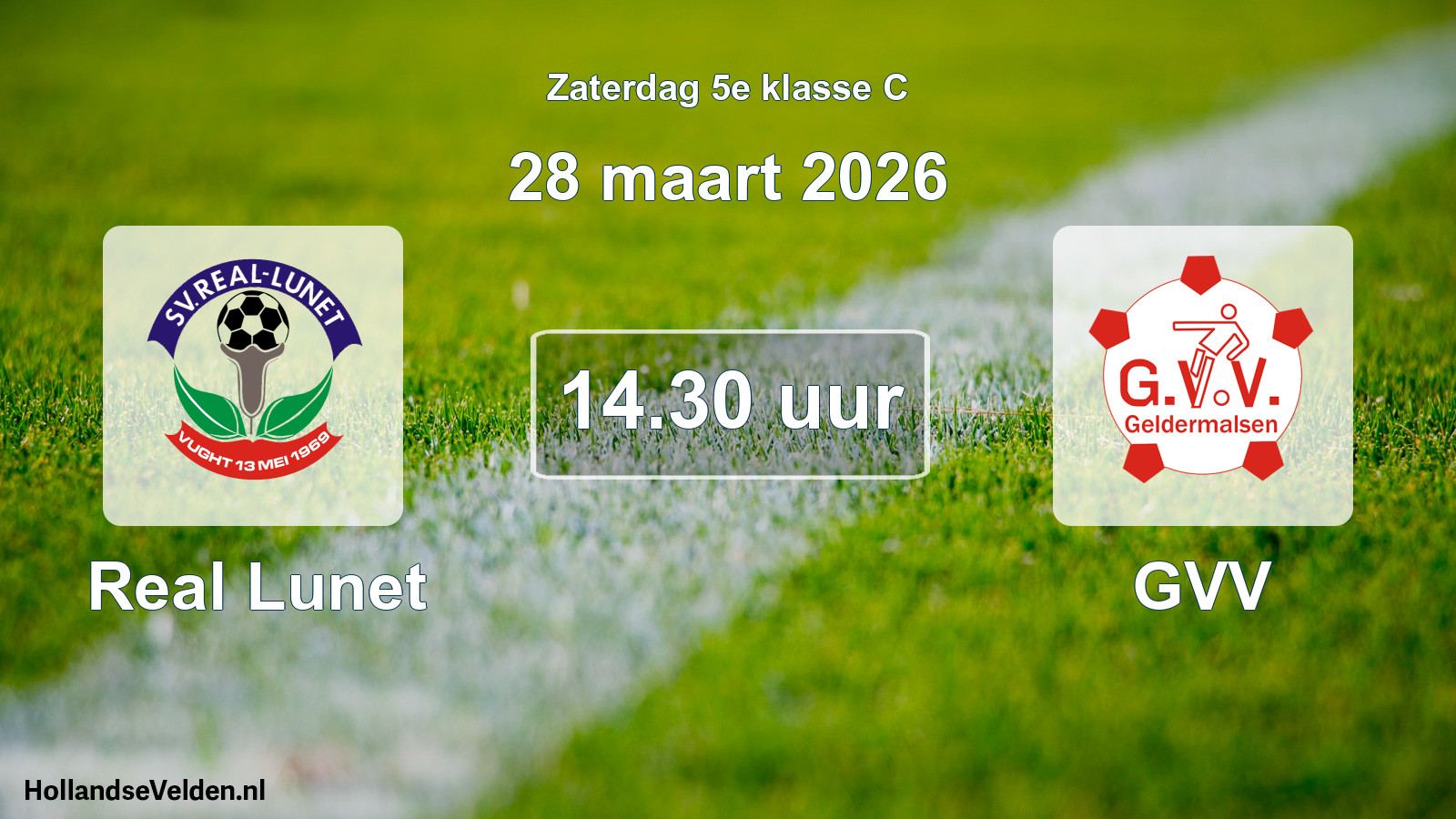 Scheduled Match: Real Lunet - GVV (28 March 2026)