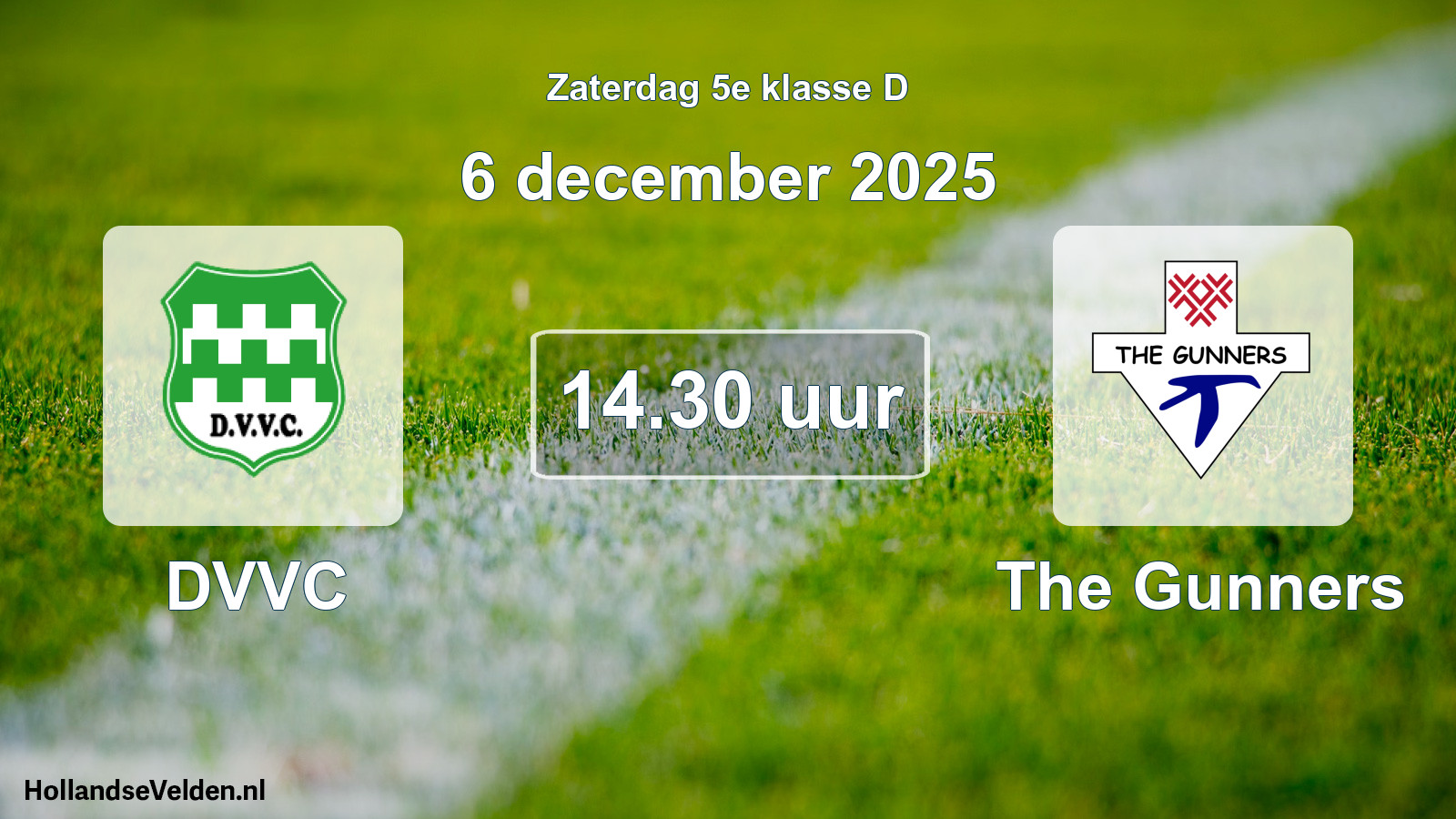 Scheduled Match: DVVC - The Gunners (6 December 2025)