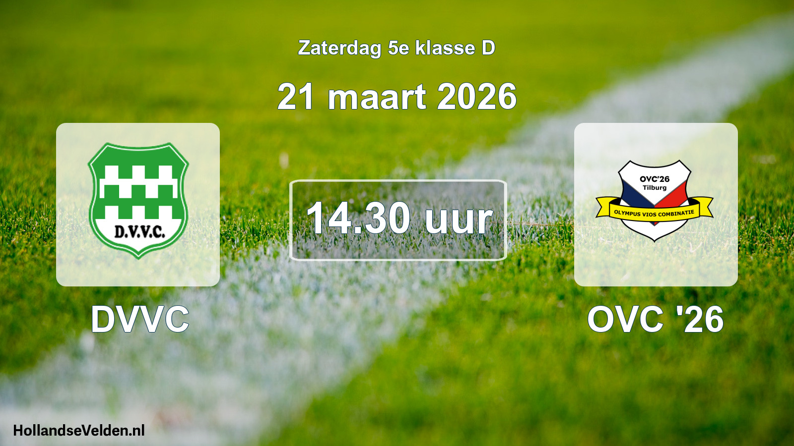 Geplande wedstrijd: DVVC - OVC '26 (21 maart 2026)