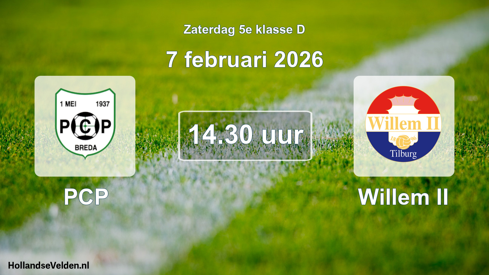 Scheduled Match: PCP - Willem II (7 February 2026)
