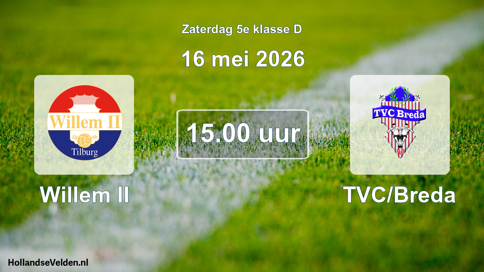 Scheduled Match: Willem II - TVC/Breda (16 May 2026)