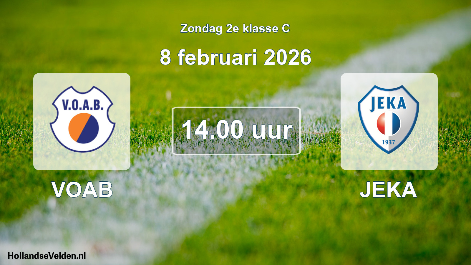 Scheduled Match: VOAB - JEKA (8 February 2026)