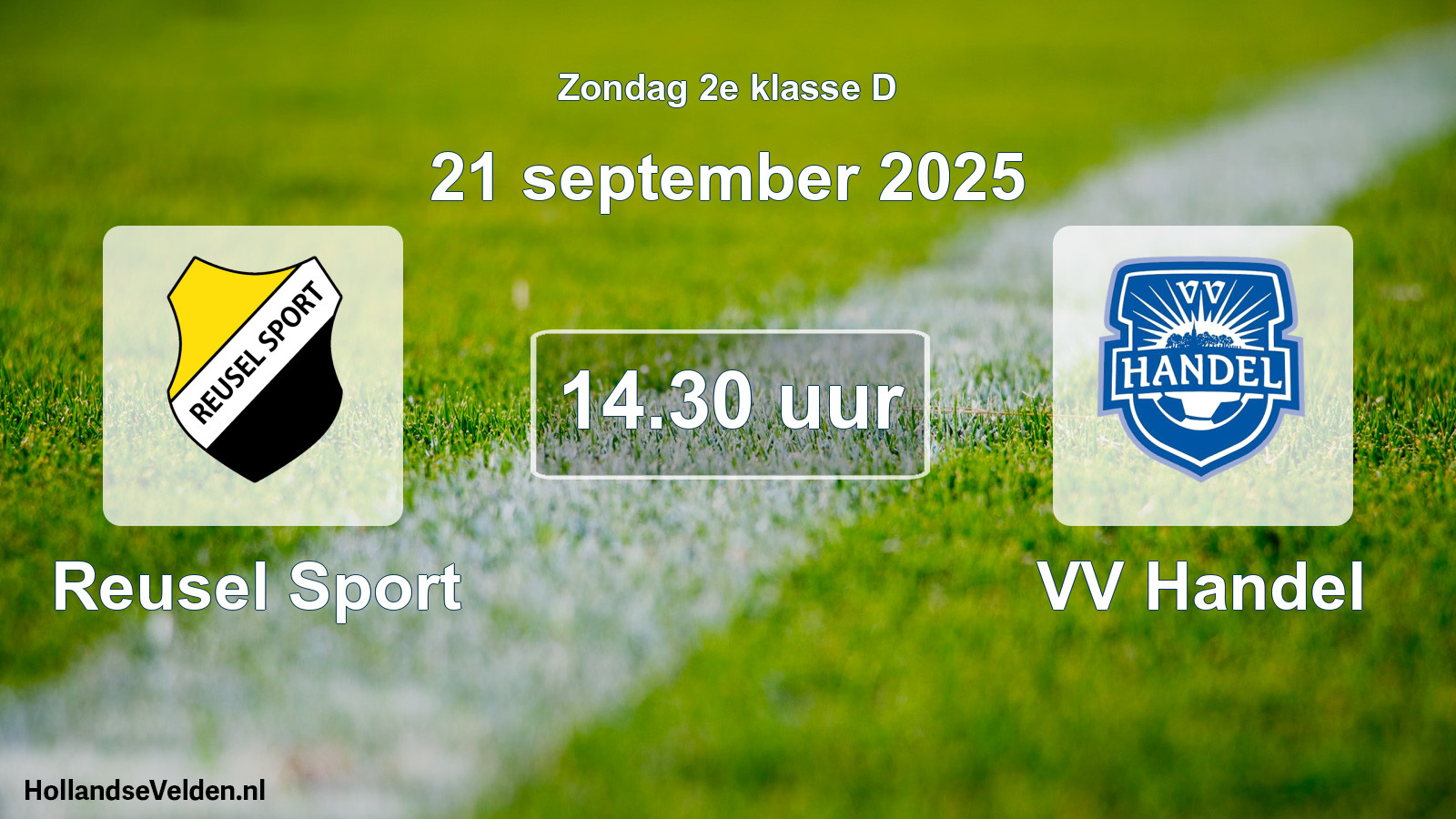 Geplande wedstrijd: Reusel Sport - VV Handel (21 september 2025)