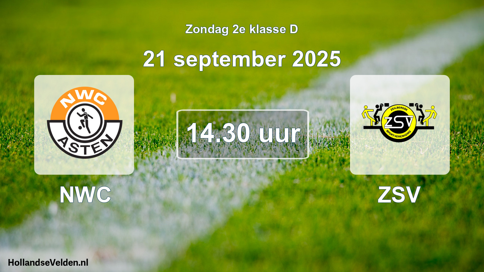 Geplande wedstrijd: NWC - ZSV (21 september 2025)