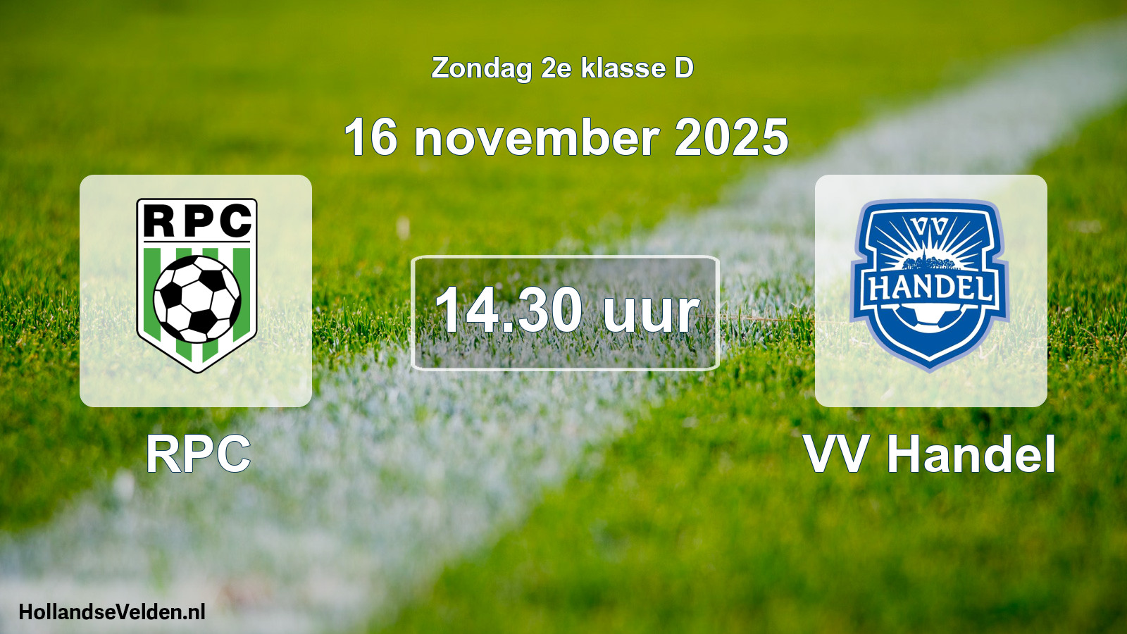 Geplande wedstrijd: RPC - VV Handel (16 november 2025)