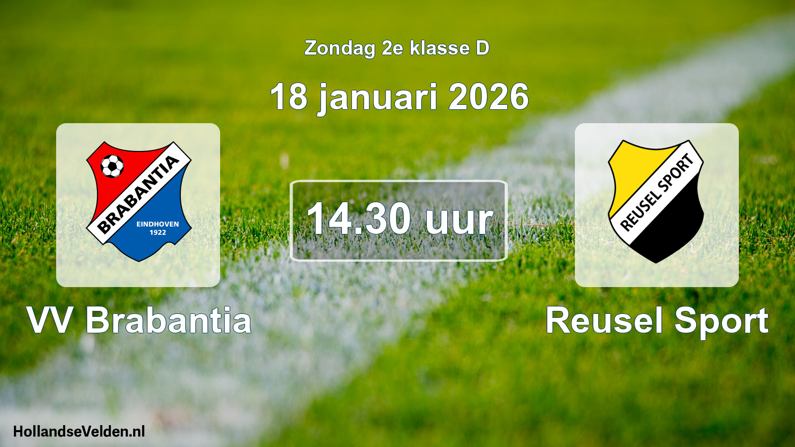 Scheduled Match: VV Brabantia - Reusel Sport (18 January 2026)