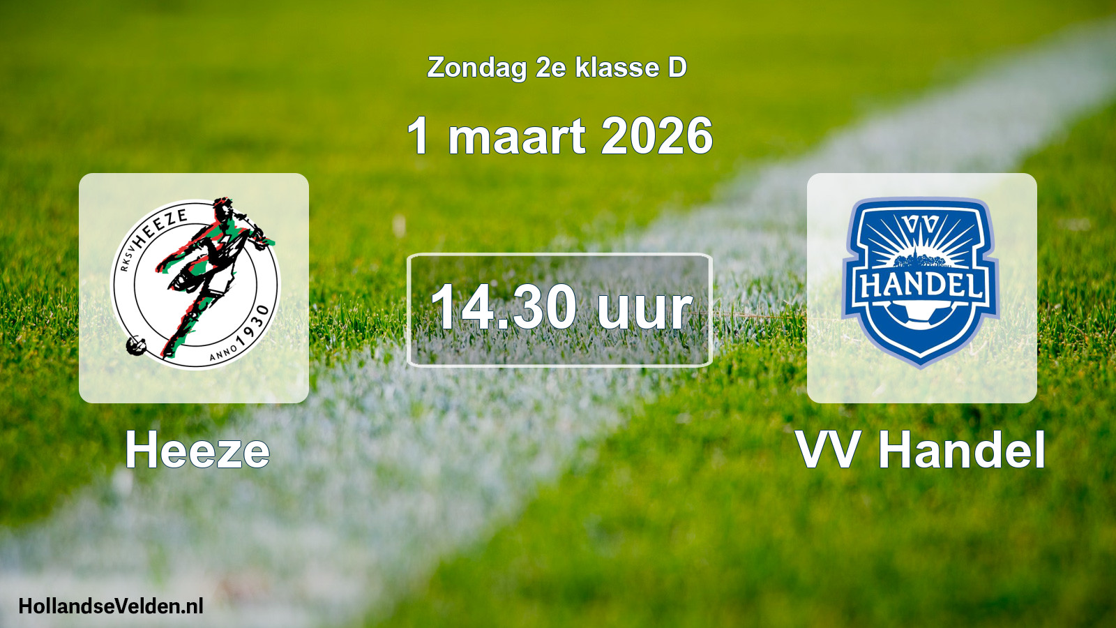 Geplande wedstrijd: Heeze - VV Handel (1 maart 2026)