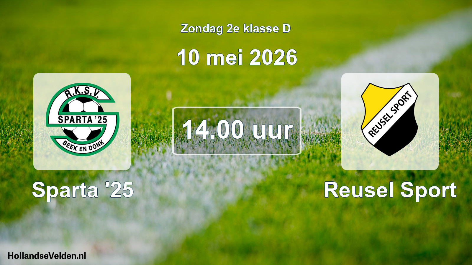 Scheduled Match: Sparta '25 - Reusel Sport (10 May 2026)