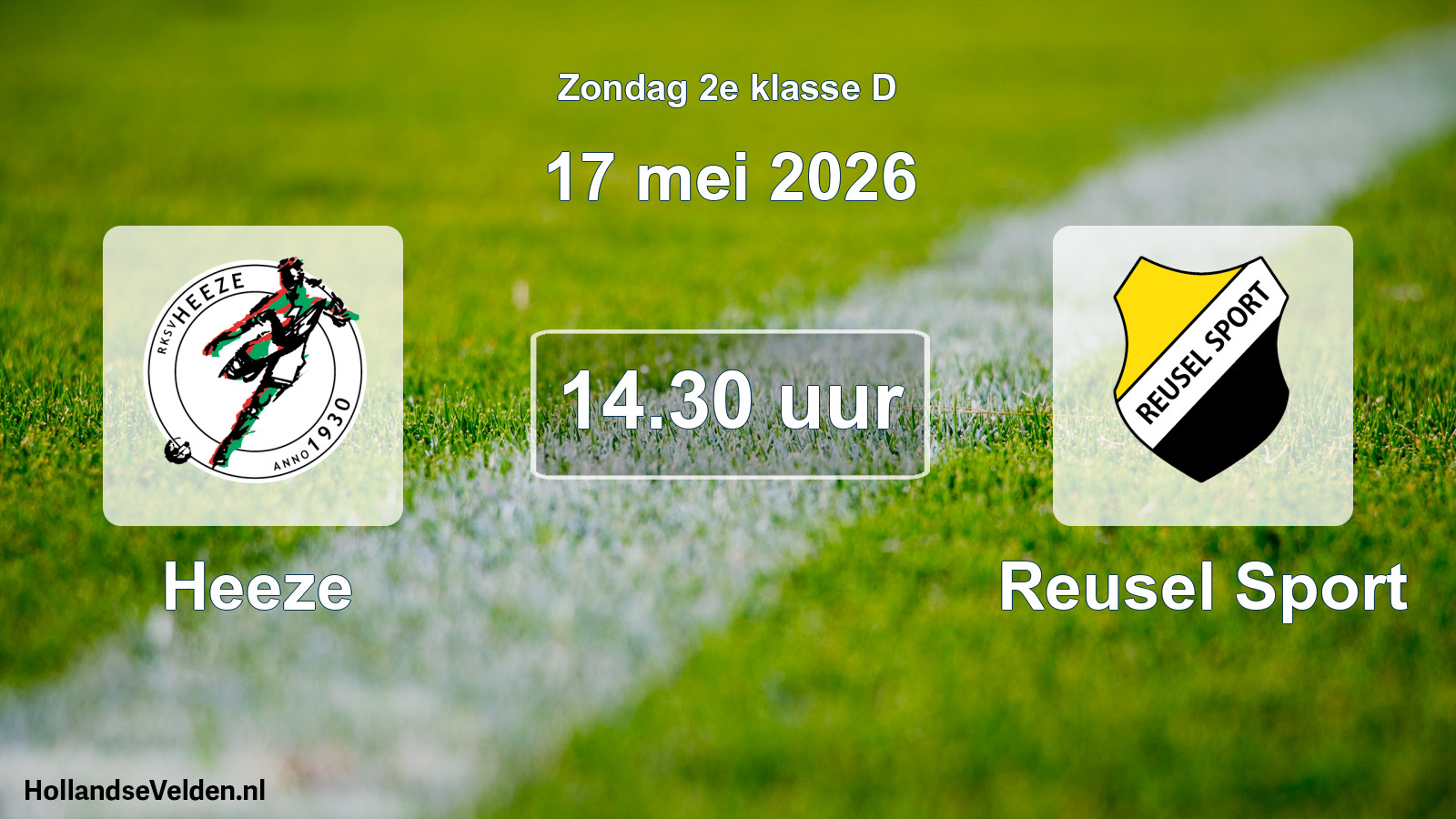 Geplande wedstrijd: Heeze - Reusel Sport (17 mei 2026)