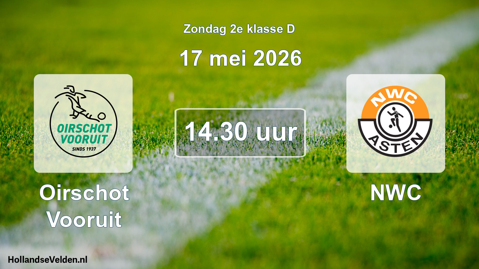 Geplande wedstrijd: Oirschot Vooruit - NWC (17 mei 2026)