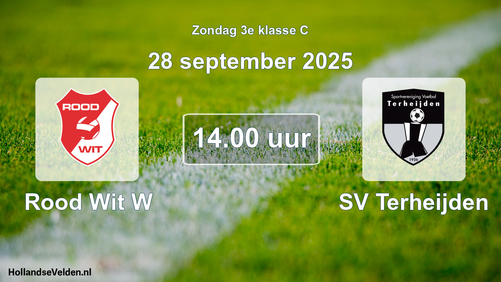 Scheduled Match: Rood Wit W - SV Terheijden (28 September 2025)
