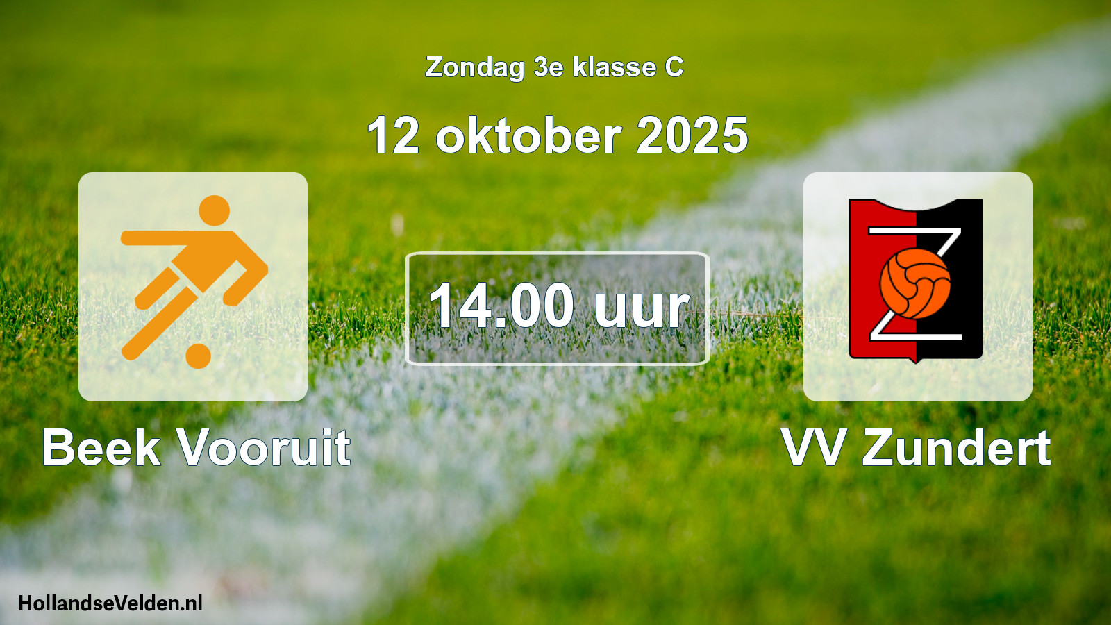 Scheduled Match: Beek Vooruit - VV Zundert (12 October 2025)