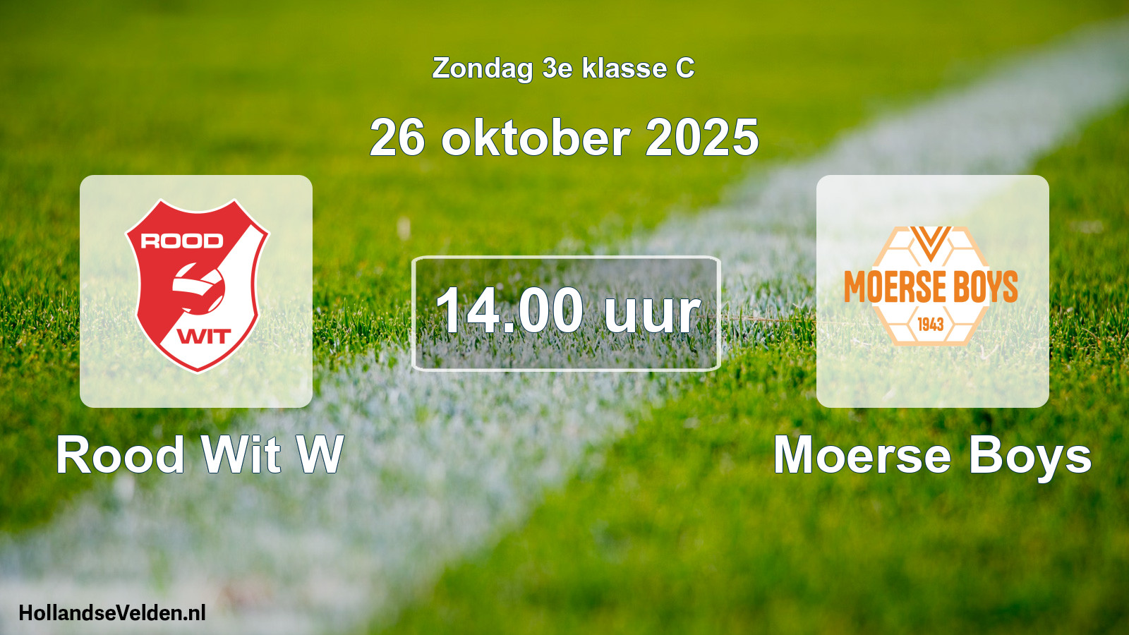 Scheduled Match: Rood Wit W - Moerse Boys (26 October 2025)