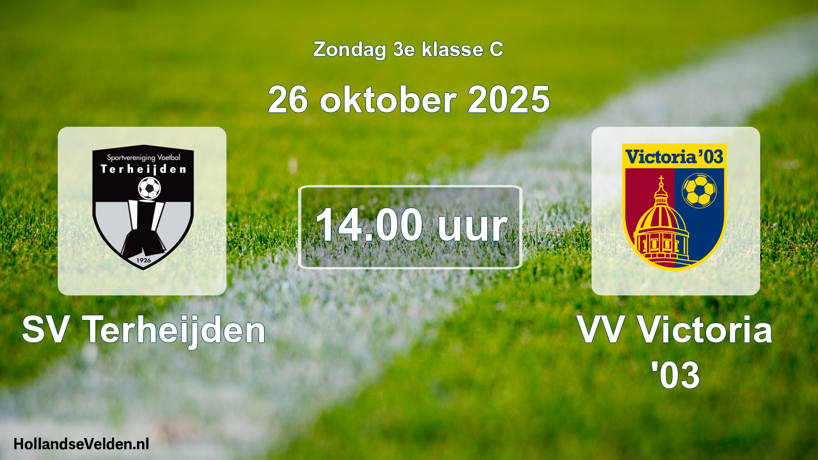 Scheduled Match: SV Terheijden - VV Victoria '03 (26 October 2025)