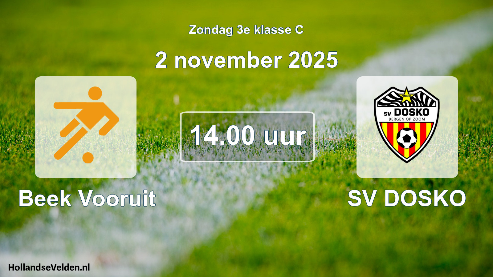 Scheduled Match: Beek Vooruit - SV DOSKO (2 November 2025)