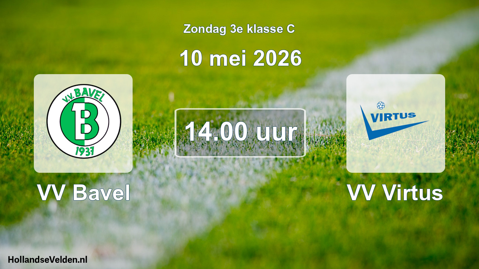 Geplande wedstrijd: VV Bavel - VV Virtus (10 mei 2026)