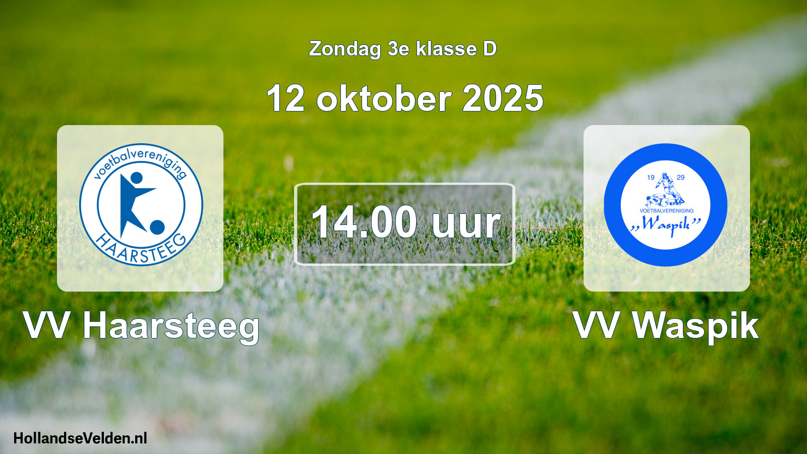 Scheduled Match: VV Haarsteeg - VV Waspik (12 October 2025)