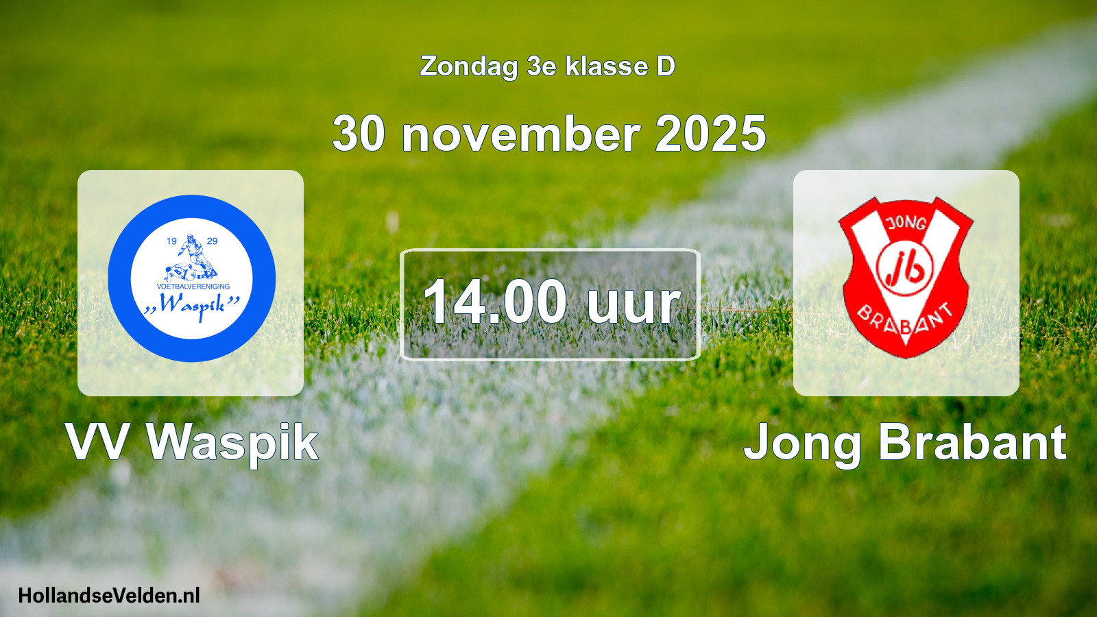Scheduled Match: VV Waspik - Jong Brabant (30 November 2025)