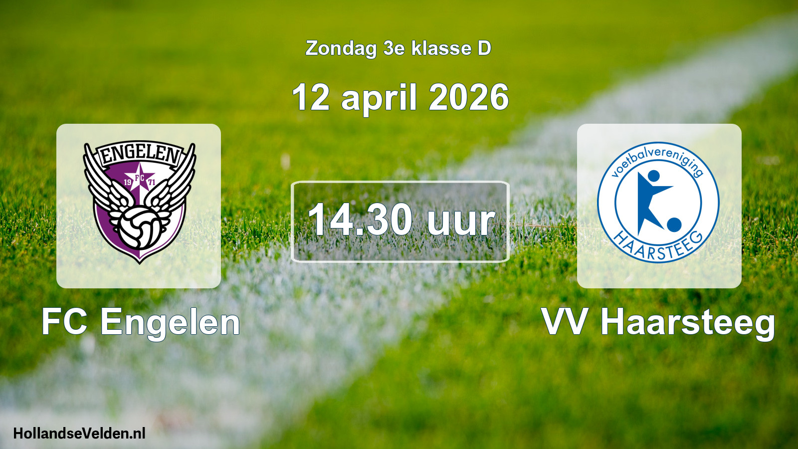 Geplande wedstrijd: FC Engelen - VV Haarsteeg (12 april 2026)