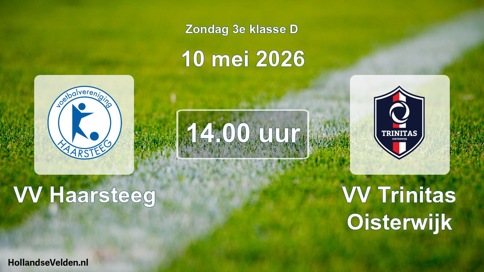 Geplande wedstrijd: VV Haarsteeg - VV Trinitas Oisterwijk (10 mei 2026)