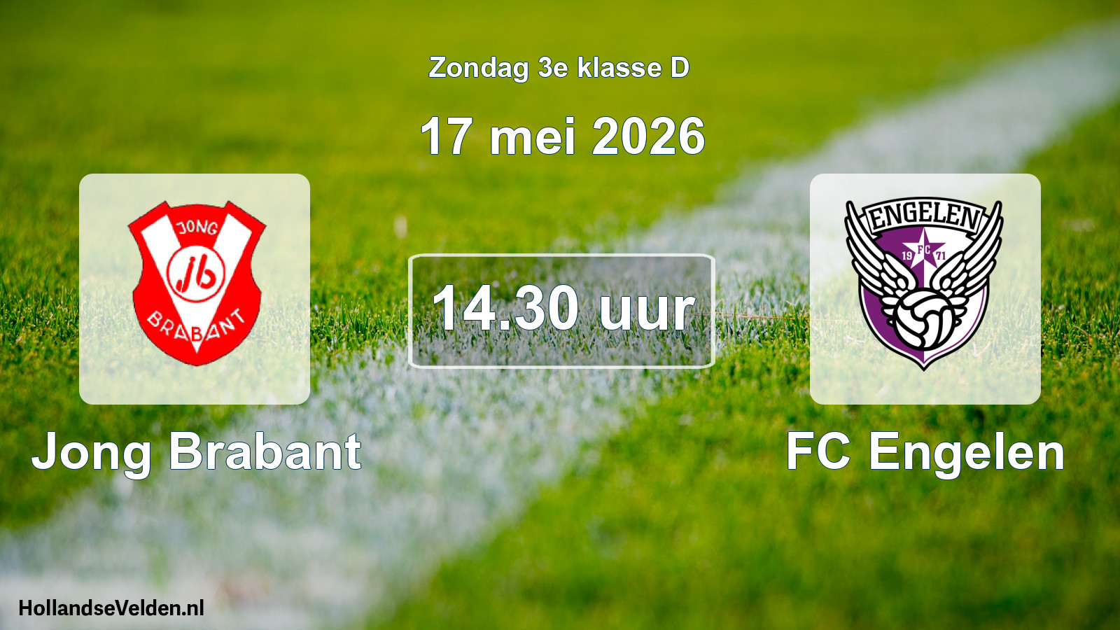 Geplande wedstrijd: Jong Brabant - FC Engelen (17 mei 2026)