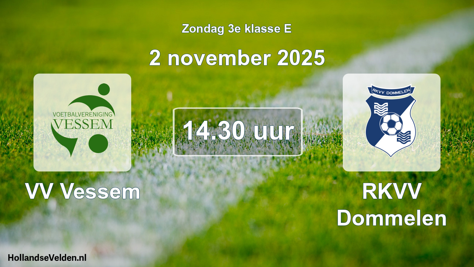 Scheduled Match: VV Vessem - RKVV Dommelen (2 November 2025)
