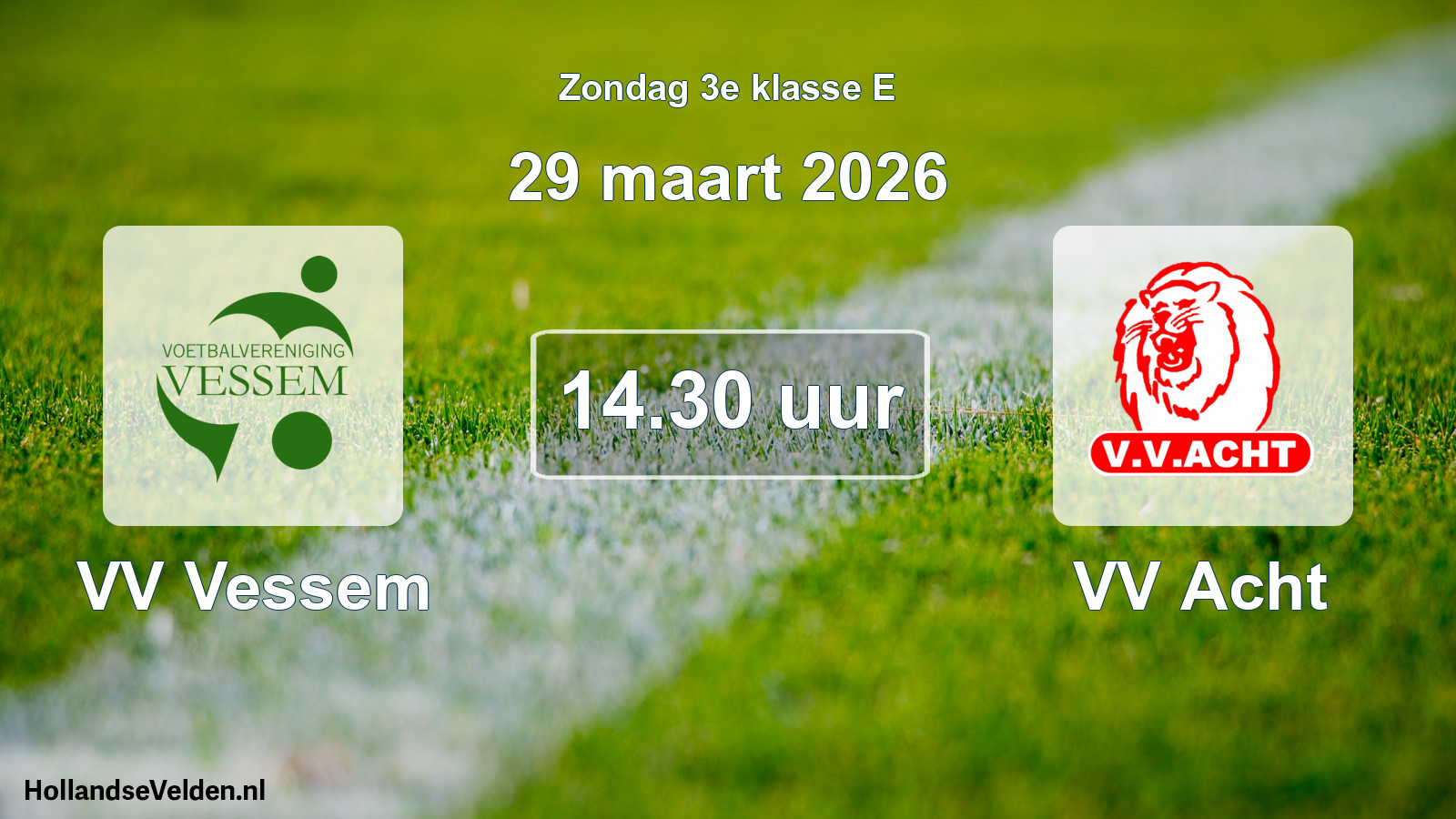Scheduled Match: VV Vessem - VV Acht (29 March 2026)
