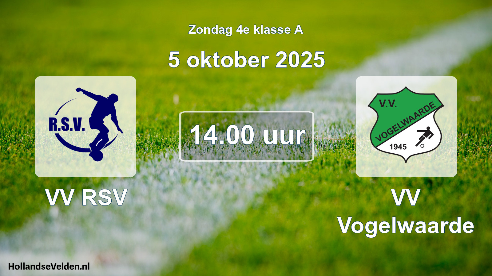 Scheduled Match: VV RSV - VV Vogelwaarde (5 October 2025)