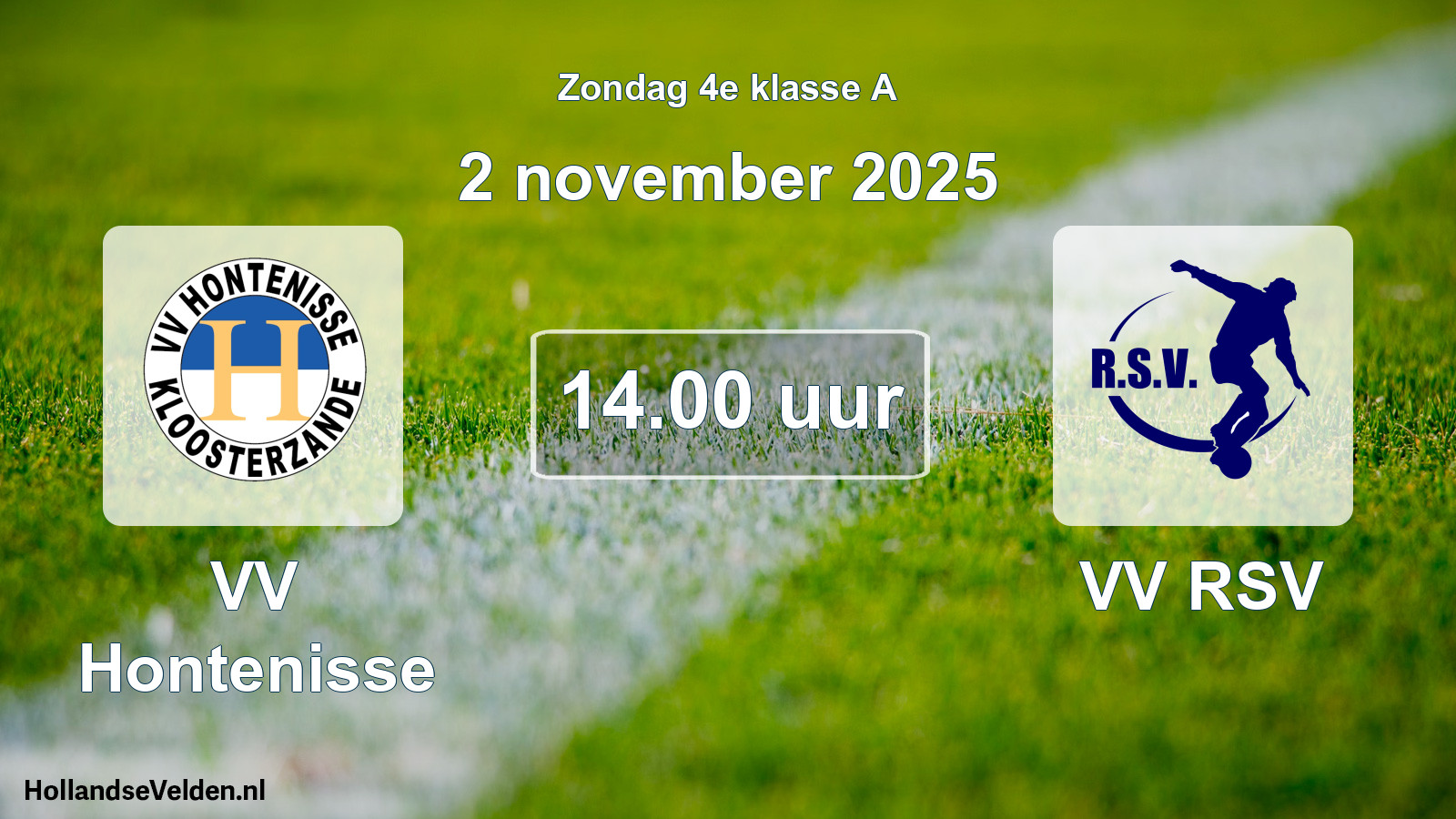 Scheduled Match: VV Hontenisse - VV RSV (2 November 2025)