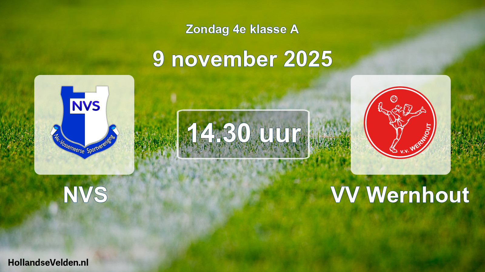Scheduled Match: NVS - VV Wernhout (9 November 2025)