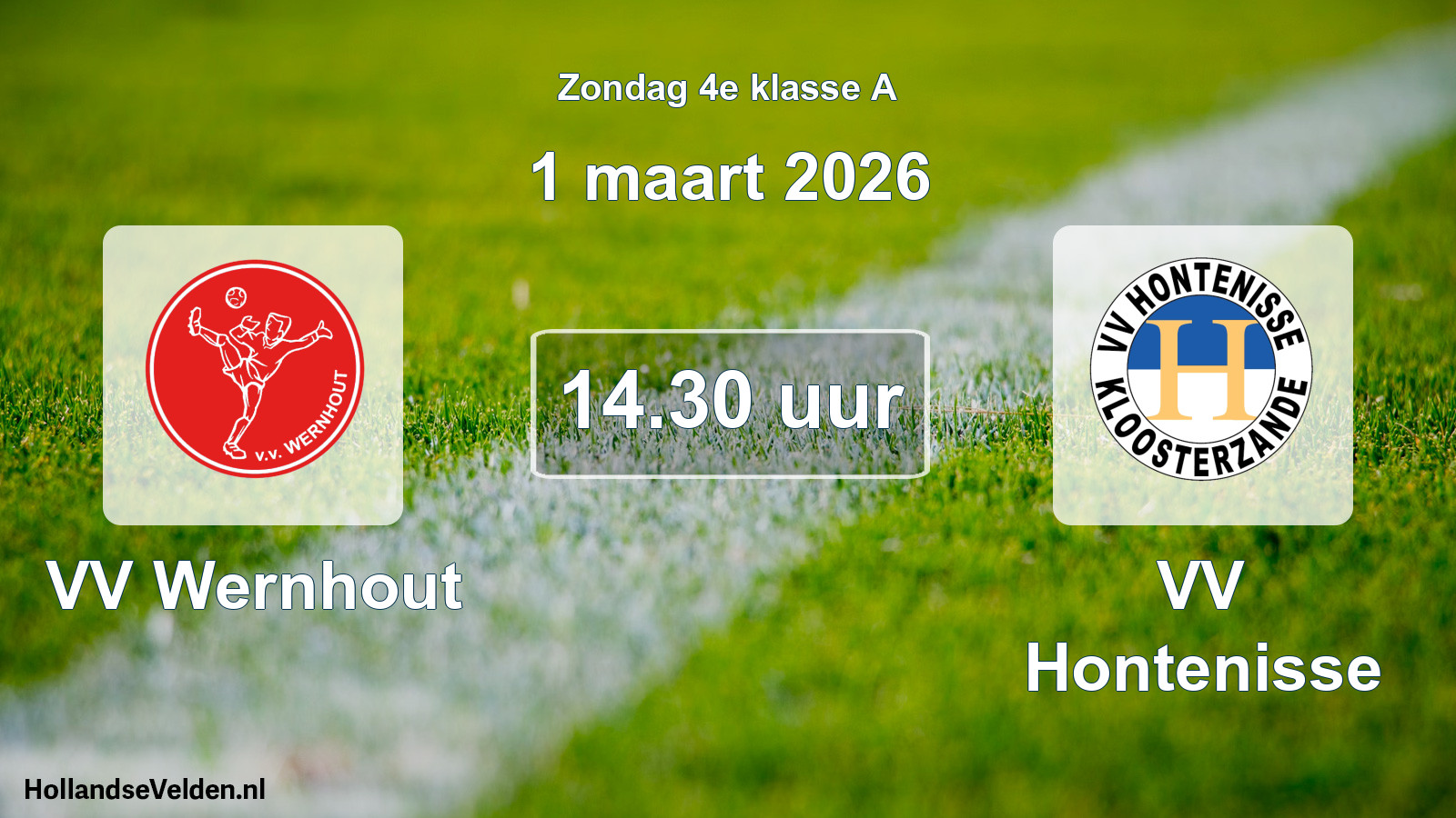 Scheduled Match: VV Wernhout - VV Hontenisse (1 March 2026)