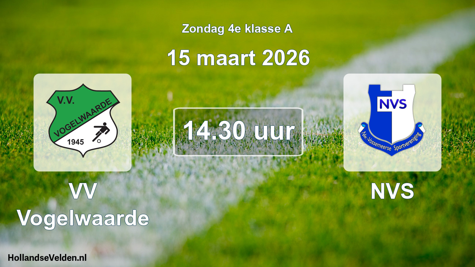 Scheduled Match: VV Vogelwaarde - NVS (15 March 2026)