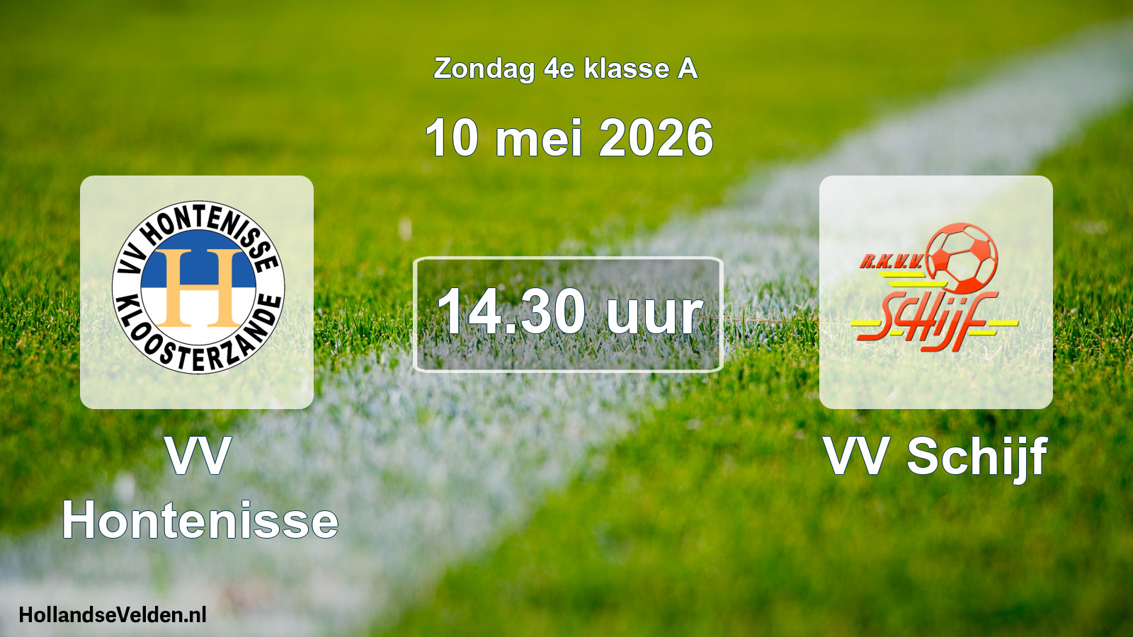 Scheduled Match: VV Hontenisse - VV Schijf (10 May 2026)