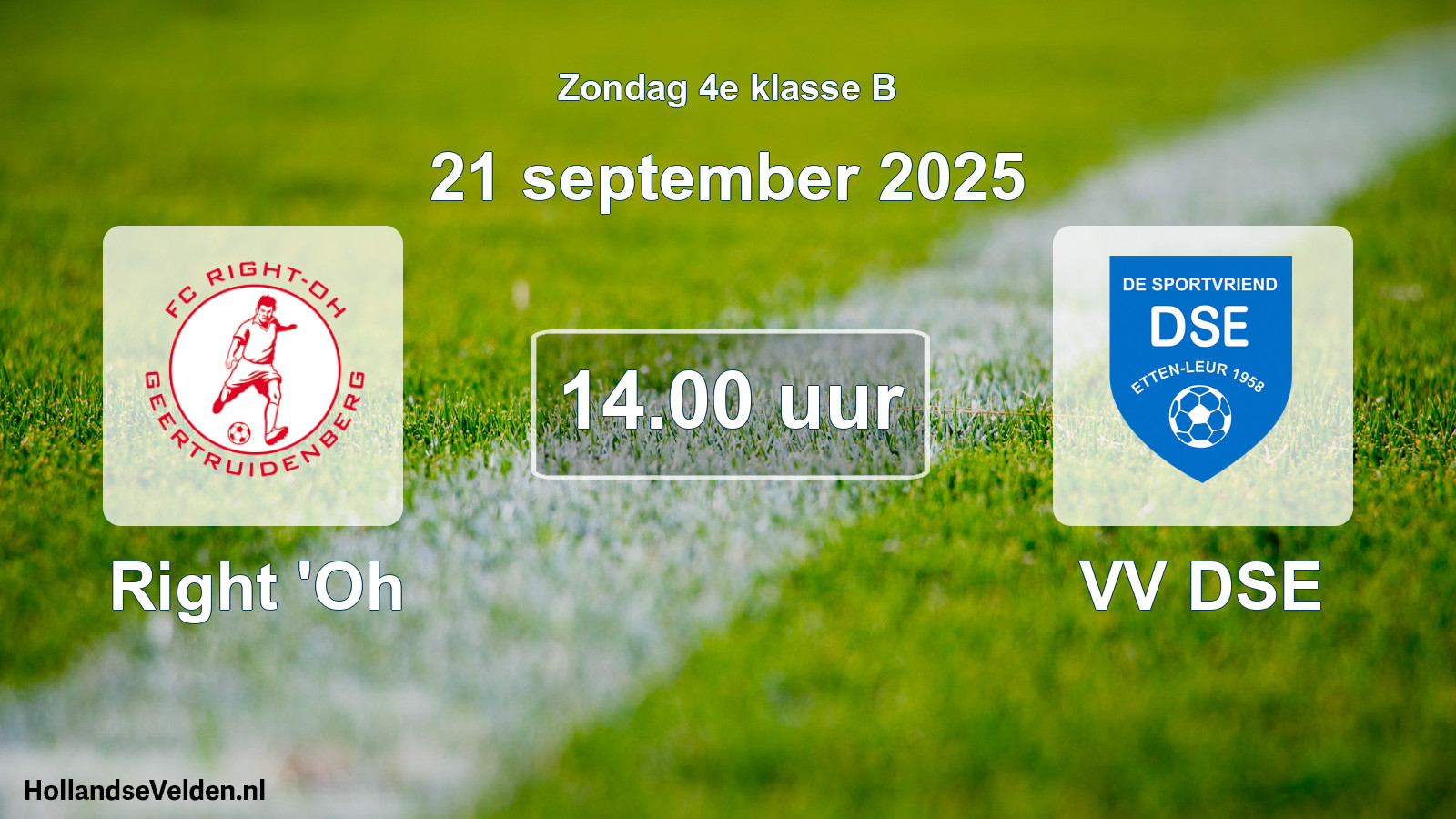 Scheduled Match: Right 'Oh - VV DSE (21 September 2025)