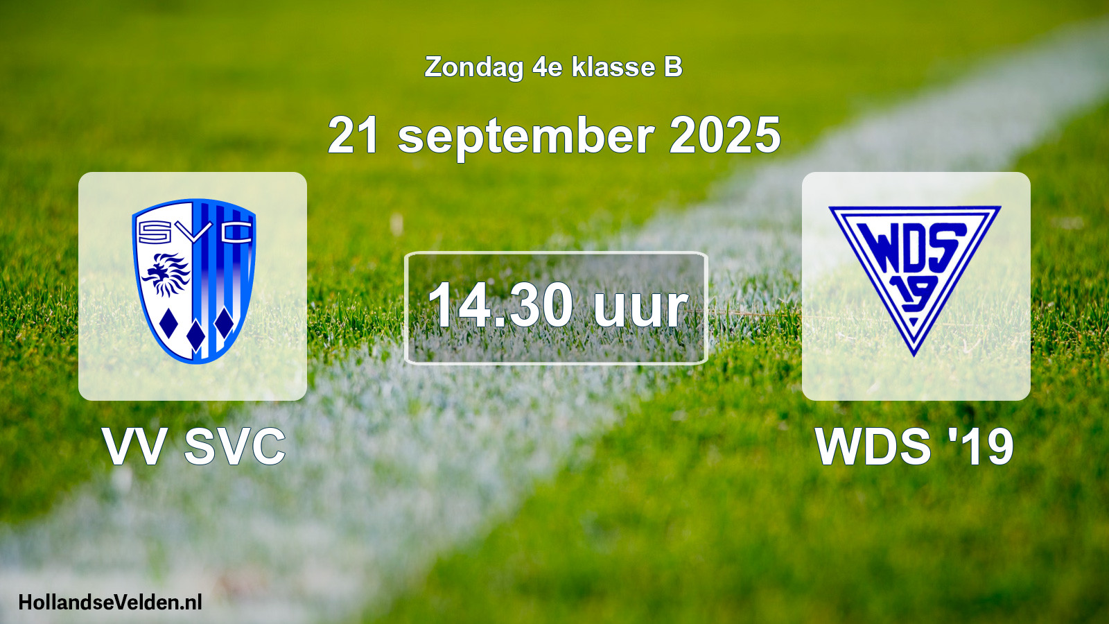Scheduled Match: VV SVC - WDS '19 (21 September 2025)