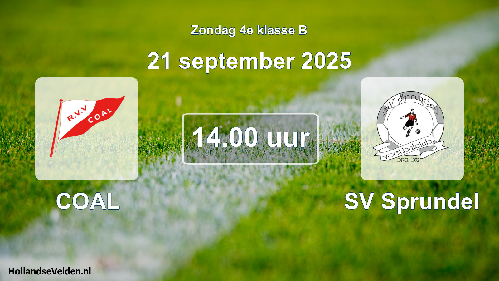 Scheduled Match: COAL - SV Sprundel (21 September 2025)
