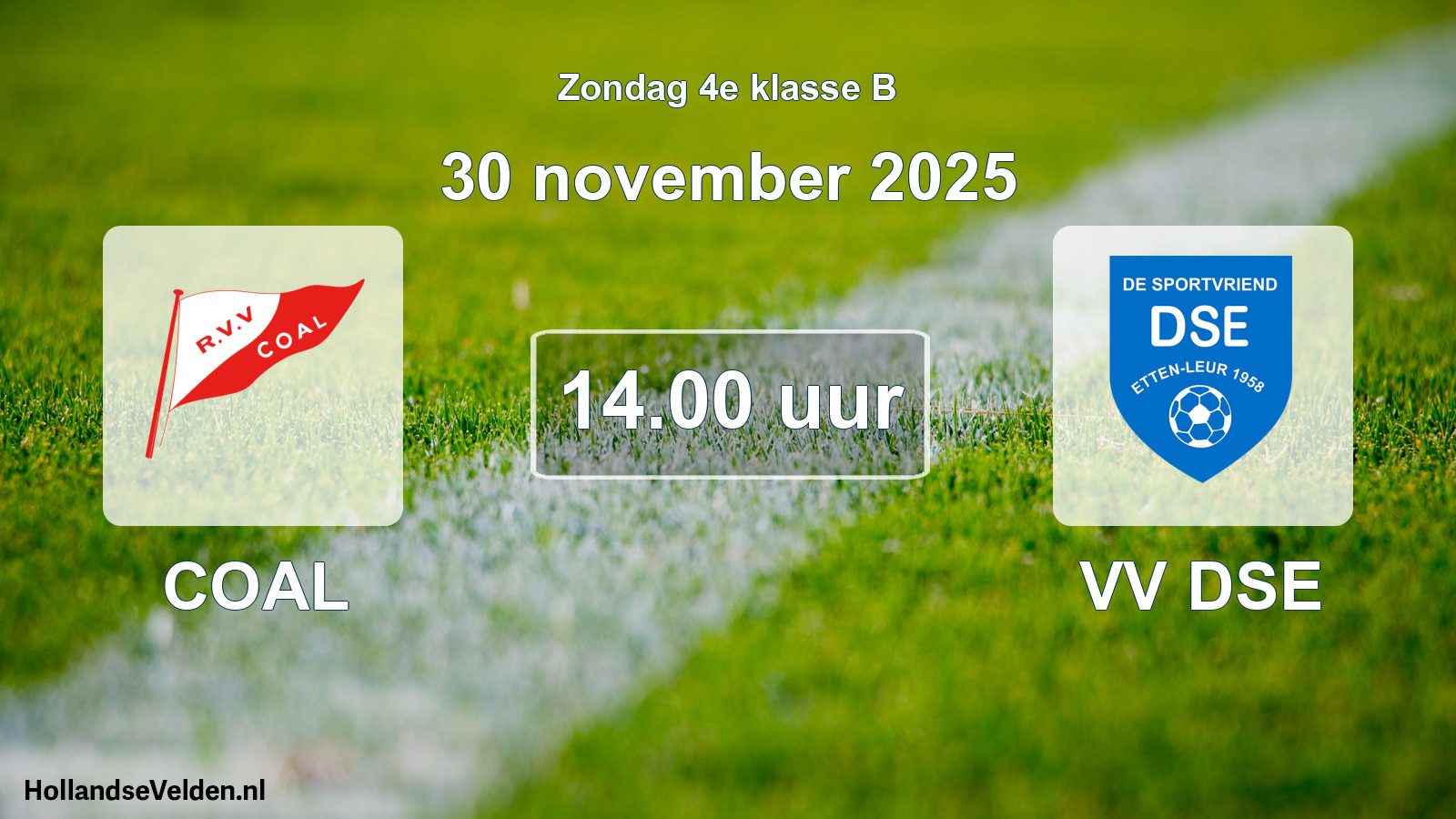 Scheduled Match: COAL - VV DSE (30 November 2025)