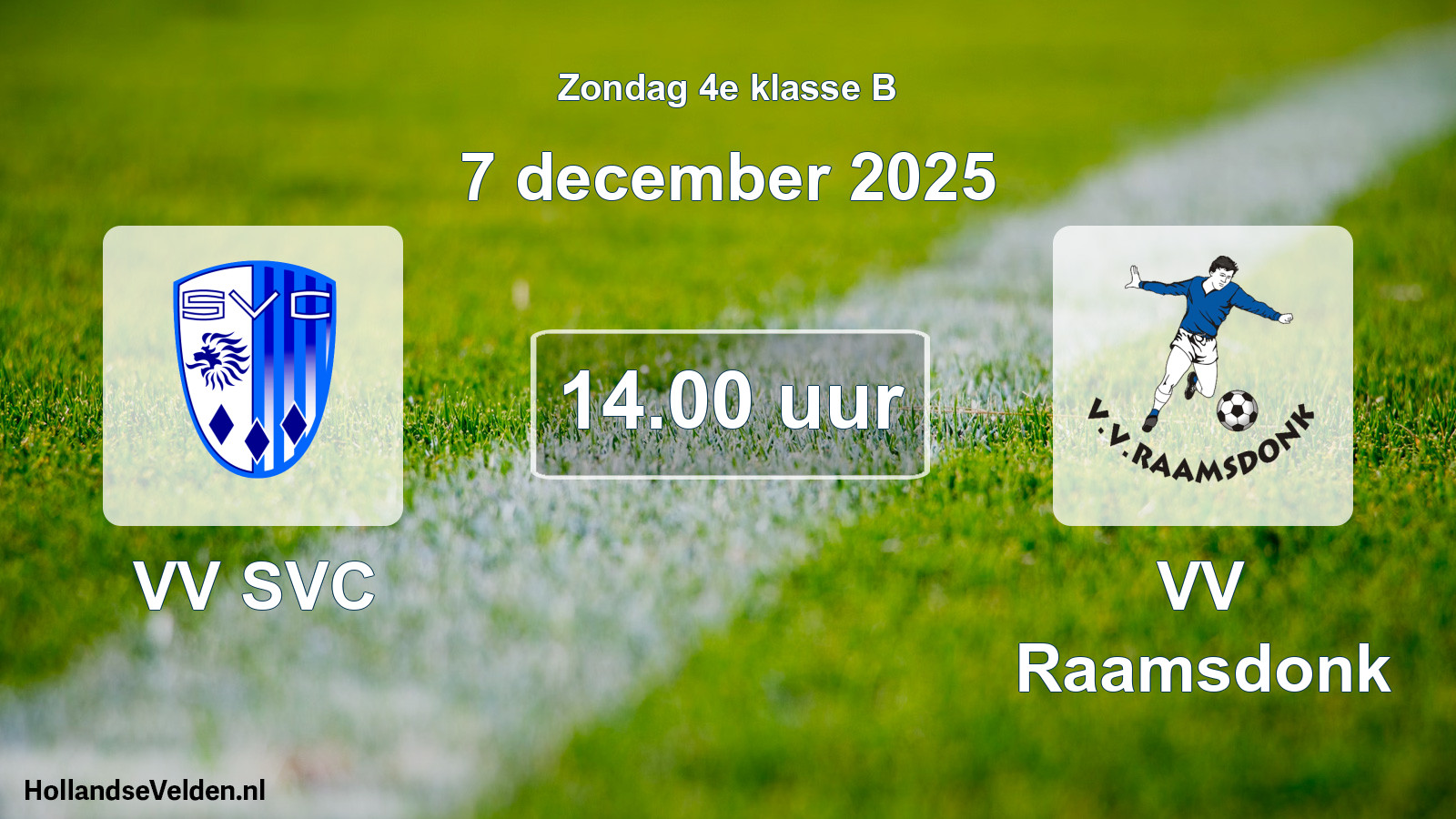 Scheduled Match: VV SVC - VV Raamsdonk (7 December 2025)
