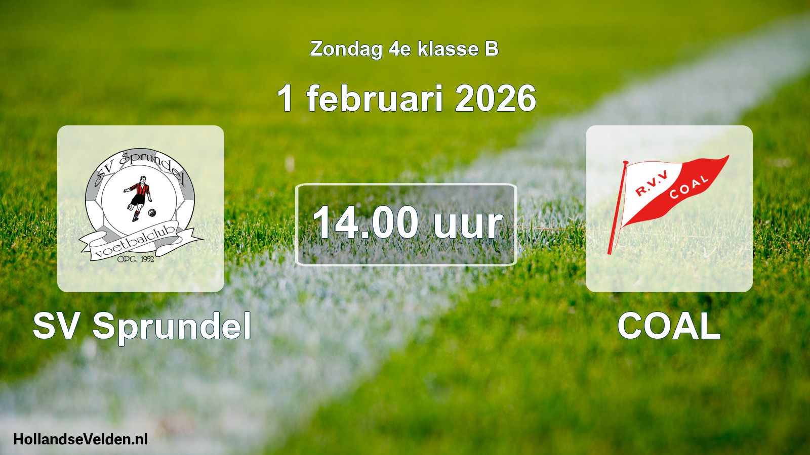 Scheduled Match: SV Sprundel - COAL (1 February 2026)