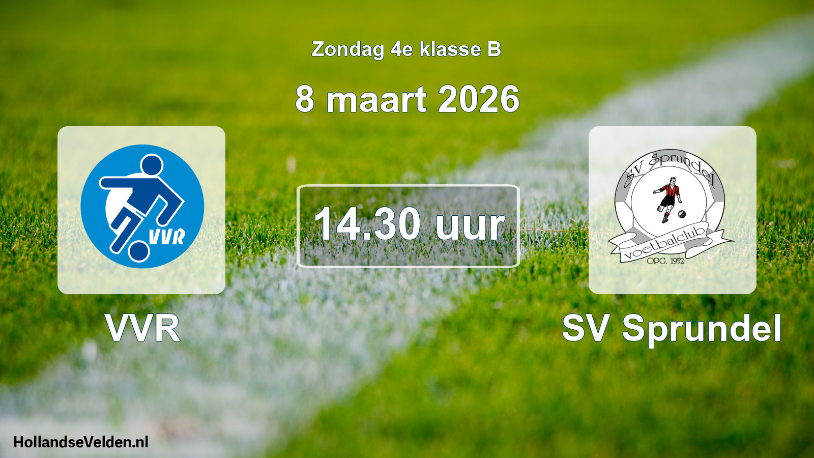 Scheduled Match: VVR - SV Sprundel (8 March 2026)