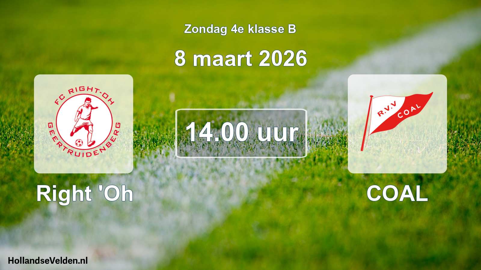 Scheduled Match: Right 'Oh - COAL (8 March 2026)