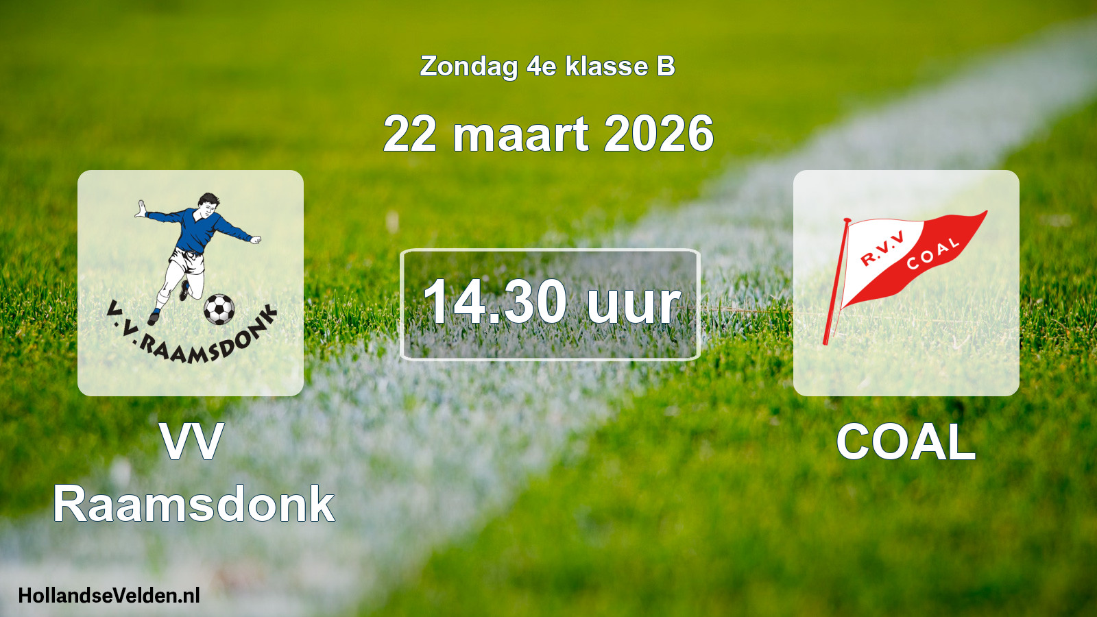 Scheduled Match: VV Raamsdonk - COAL (22 March 2026)