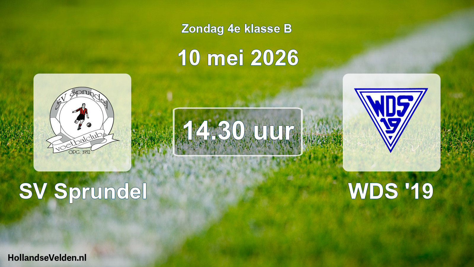 Scheduled Match: SV Sprundel - WDS '19 (10 May 2026)